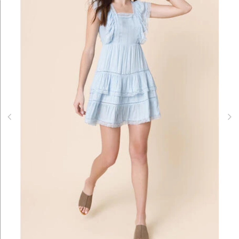Francesca’s blue lace dress